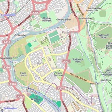 Ham and Petersham map